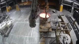 Aluminum smelter overhead crane accident..... the floor is lava original version...