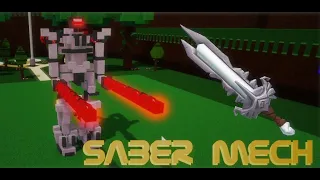 How to make a MINI SABER MECH! (Laser sword) Tutorial Build a boat Roblox