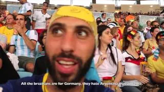 ARGENTINA - GERMANY World Cup Final vu de l'interieur par Steven Freedom