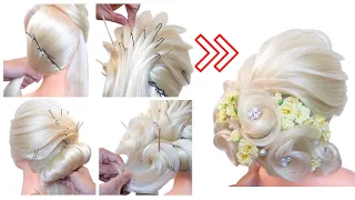 bridal hairstyle tutorial for beginners｜扭轉拉絲技巧公開｜easy wedding hairstyles for long hair step by step