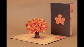 Paper Love Autumn Tree Pop Up Card