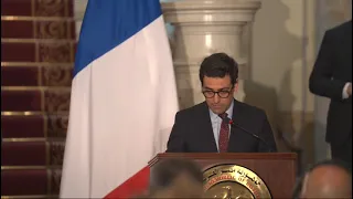 Le Caire, conférence de presse de Stéphane Séjourné (30/03/24)