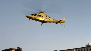 Chegada do Helicóptero do INEM ao Hospital de Santa Maria