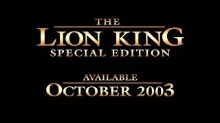 The Lion King - 2003 Platinum Edition DVD/VHS Trailer