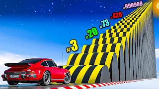 Cars vs 1000 Speedbumps in GTA 5