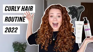 UPDATED CURLY HAIR STYLING ROUTINE | FLIP SECTION METHOD | HANZCURLS