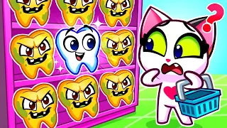 Baby Lost Her Tooth 🙀 Where Are My Teeth? 🦷 || Kids Cartoons by Purr-Purr Joy ✨