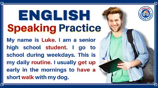 Daily Routine (My Name is Luke) English Listening and Speaking Practice for Beginners (with Quiz)