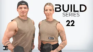 40 Min CHEST, SHOULDERS & TRICEPS WORKOUT with DUMBBELLS | 6 Week Build Series - Day 22