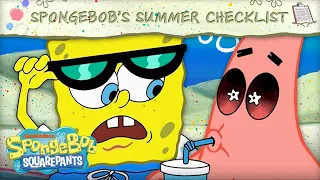 SpongeBob's Summer Checklist ⛱️ | SpongeBob