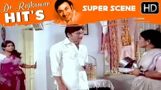 Dr.Rajkumar Comments about Saritha | Kannada Comedy Scenes | Hosabelaku Kannada Movie