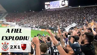 VEJA QUE LINDO! Arena inteira canta  e o adversário ouve - Corinthians 2x1 Flamengo