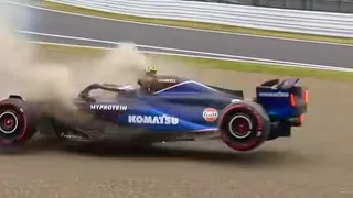 Logan Sargeant FP1 crash 🦅🦅🏎️🏎️🎇🎇  Japanese GP 2024