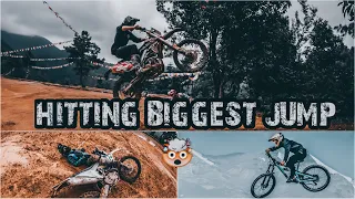 Hitting biggest Jump in Nepal😱 | Mountain Biking and Dirt Biking | Suman Tmg
