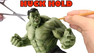 HULK handmade from polymer clay, the full sculpturing process | Sculpturing Process Famous Character