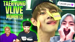 taehyung being EXTRA on vlive *MUST SEE!* REACTION