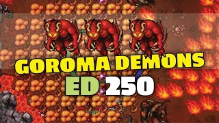 Goroma Demons - ED 250 solo - Tibia hunting