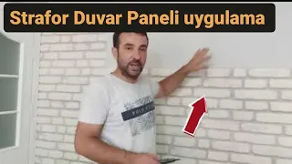 Duvar Paneli Uygulama Strafor panel uygulama videosu