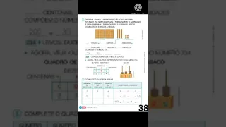 Atividade de Matemática pág 37 e 38.