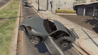 GTA 5 Car Crashes Compilation With Realistic Deformation Mod #24