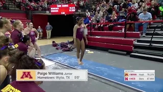 Paige Williams (Minnesota) - Vault (9.850) - 2019 at Nebraska