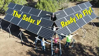 Husband And Wife Install 30 Solar Panels On Homemade Solar Stand For OFF GRID POWER