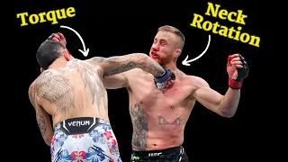 Biomechanical Analysis of the Greatest Knockout in UFC History (Max Holloway vs Justin Gaethje)