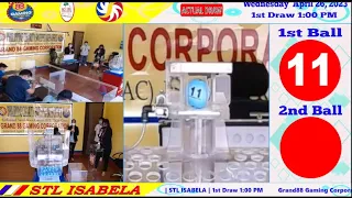 stl isabela result today 1PM 26 04 2023 - stl Isabela today 1st Draw 1pm