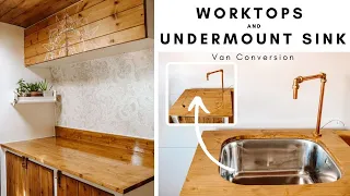 How to Make Worktops + Under Mount Sink | Van Conversion