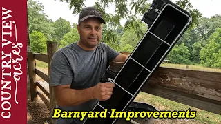 Making changes to the Barnyard so it works better with cows and sheep