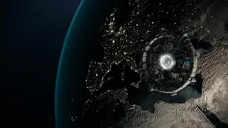 Space Station And Earth Stock Motion Graphics