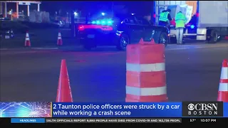 2 Taunton Police Officers Injured After Being Struck By Car