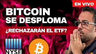 ¿BITCOIN SE DESPLOMA POR RUMORES DE RECHAZO DE SUS ETF?  ¿CONSENSO EN CAÍDA DE LA BOLSA? 01-03-2024