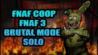 Roblox FNAF COOP FNAF 3 BRUTAL MODE SOLO NIGHTGUARD WIN!