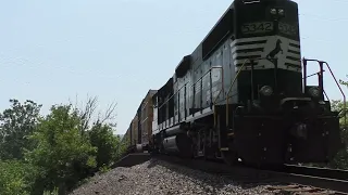 Great sounds of a Roots-Blown EMD 645 under a bridge- NS GP38-2 at Mingo Junction, OH