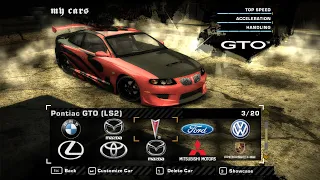 Need for Speed: Most Wanted — Pontiac GTO (LS2) (Rog)