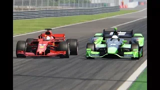 Ferrari F1 2018 vs IndyCar - Monza