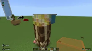 Minecraft строю большой рабочий факел и доделываю карту построек