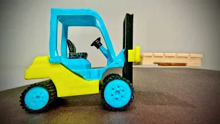 Forklift Kit Card with Pallet Multi-color #3dprinting #asmr #stopmotion #3dprinted