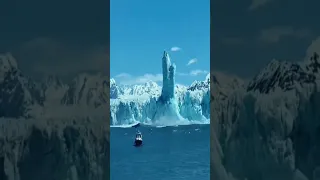 MASSIVE Iceberg Collapse | Caught on Camera #nature #iceberg #shorts