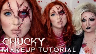 CHUCKY HALLOWEEN COSTUME MAKEUP TUTORIAL W/ RAWBEAUTYKRISTI