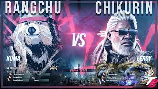 Tekken 8 ▰ RANGCHU (Kuma) VS CHIKURIN (Leroy) | High Level Gameplay