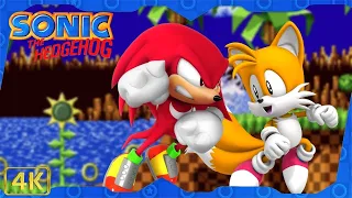 Sonic the Hedgehog 1: Forever ⁴ᴷ Full Playthrough (All Chaos Emeralds, Knuckles & Tails gameplay)