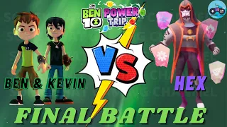 Ben 10 CO-OP BEN & KEVIN vs HEX FINAL BOSS  Power Trip [No Commentary]