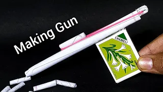 Amazing Paper Gun With Matchbox | How To Make Gun | Home