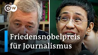 Friedensnobelpreis 2021: Nobelkomitee würdigt Kampf für die Pressefreiheit | DW Nachrichten