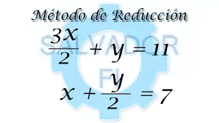 Método de Reducción con Fracciones 2x2 [Eliminación] - Salvador FI