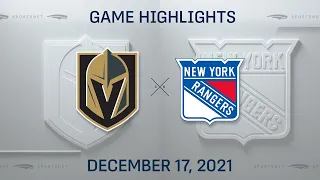 NHL Highlights | Golden Knights vs. Rangers - Dec. 17, 2021