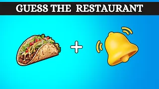 Guess the Fast Food Restaurant by Emoji?  Fast Food Emoji Quiz 🍔