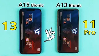 iPhone 13 vs iPhone 11 Pro PUBG TEST - A15 Bionic vs A13 Bionic BGMI TEST